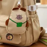 Mochila Infantil Escolar Urbana Capibara Con Monedero