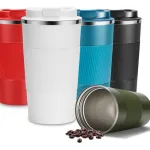Vaso Termico De Acero 500ml Antideslizante C/tapa Hermética