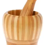 Mortero De Madera Para Moler Con Pilón Moledor Machacador