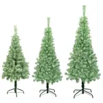 Árbol De Navidad Tronador Slim Nevado 1.20mts Base Metal