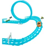 Pista Lanzador De Autos Brillante Luminosa Con Luces Niños