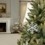 Adorno Colgante Copo De Nieve Decoración Navidad X4