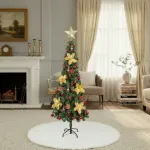 Arbol Navidad Tronador Slim Verde 1,50mt + Kit Decoracion