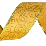 Cintas Navideñas Pack X3 Adornos Glitter 5cm 2,70mts Navidad