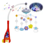 Móvil Giratorio Bebé Con Proyecciones Y Melodías Astronauta Color Blanco Animal