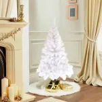 Arbol Navidad Blanco Tronador De Lujo 1.50m Pie Metal Deco