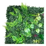 Jardín Vertical Cesped Flores Muro Artificial Verde Pack X10