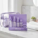 Kit Neceser Frascos De Viaje Avión Envases Recargables X6