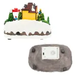 Adorno Navidad Escena Dickens Con Luz Sonido Y Movimiento