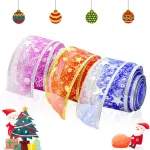 Cintas Navideñas Adornos Decoración Navidad 2,5cm X6u.