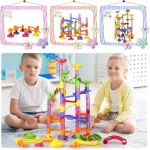 Laberinto Bolitas Expreso Polar 88 Piezas Didáctico Plástico Niños 2-8 Años Rojo