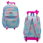 Mochila Carrito 17'' Escolar Carro Con Ruedas Infantil