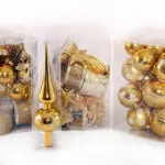 Kit Adornos Navidad Oro 72 Piezas