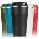 Vaso Termico De Acero 500ml Antideslizante C/tapa Hermética