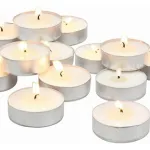 Mini Velas Decorativas Con Latita X50 Unidades P/hornito