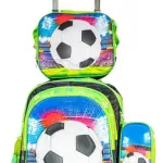 Mochila Carrito Espalda Escolar 2 En 1 Canopla Lunchera Luz