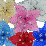 Flor 20cm Para Arbol De Navidad Adornos Decoracion