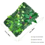 Jardín Vertical Cesped Flores Muro Artificial Verde Pack X10