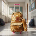 Mochila Escolar Colegio Carrito Capibara + Cartuchera Niñas