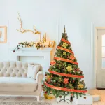 Arbol Navidad Tronador 2,10m + Kit 60 Rojo Oro Black Friday
