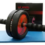 Rueda Para Abdominales + Mini Mat Antideslizante Color Negro