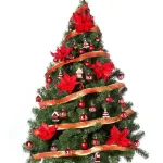 Árbol  Navidad Montañes Luxe 1.80mts-decorado Rojo Cyber