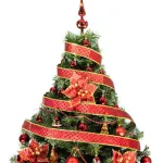 Arbol Navidad Tronador De Lujo 1,20mts + Kit 30 Adornos Rojo