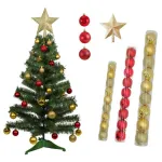 Arbol De Navidad Decorado Arbolito 1.20m Pino Carioca