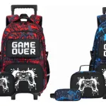 Mochila Con Carrito Infantil Escolar 3 En 1 Canopla Lunchera