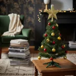 Arbol Navidad Carioca Verde 0,90mt + Kit Decoracion Rojo/oro