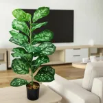 Planta Artificial Con Maceta 80cm Deco Interior Exterior