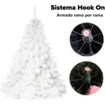 Arbol Navidad Extra Lujo Patagonia Blanco 1,80mts