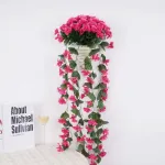 Ramo Flor Planta Colgante Jardin Artificial Interior 80cm