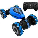 Auto Control Remoto Luces Led Vehículo Acrobático Giro 360° Color Azul Personaje Auto Acrobata