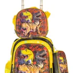 Mochila Carrito Espalda Escolar 2 En 1 Canopla Lunchera Luz