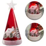 Arbolito De Navidad 15cm Con Luz Decoracion Adorno Navideño