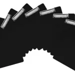 Portablock A4 Tabla Con Clip De Metal Plástico Color Negro