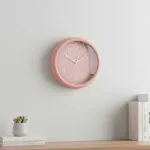 Reloj Decoración Pared De Metal C/vidrio 24cm A Pila