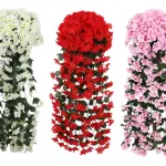 Ramo Flor Planta Colgante Jardin Artificial Interior 80cm