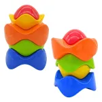 Bloques Formas Apilables Encastre Bebe Juguete Didáctico Color Rojo