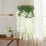 Flores Artificiales Vara Pack X12 Enredadera Colgante Guia