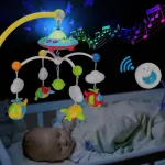 Cunero Musical Movil Bebe Con 100 Melodías Y Proyecciones
