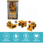Set De Construcción Autos De Juguete Gruas X3 Maquinas
