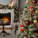 Set Adornos Carrusel Colgante Navideño Decoración Pack X6