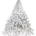 Arbol De Navidad Blanco Montañes Deluxe 1,30mts Pie Metal