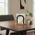 Servilletero De Metal Con Base De Madera Cocina Bar