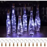 Tira De Luces Alambre Led 3mt Corcho X10u Botella Decoracion