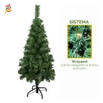 Árbol De Navidad Tronador Slim Verde 1.20mts Base Metal