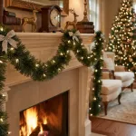 Guirnalda Boa Navidad Muerdago 9 Cm 2 Mts Deco Navideña X5u