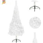 Árbol De Navidad Tronador Slim Blanco 1.50mts Base Metal